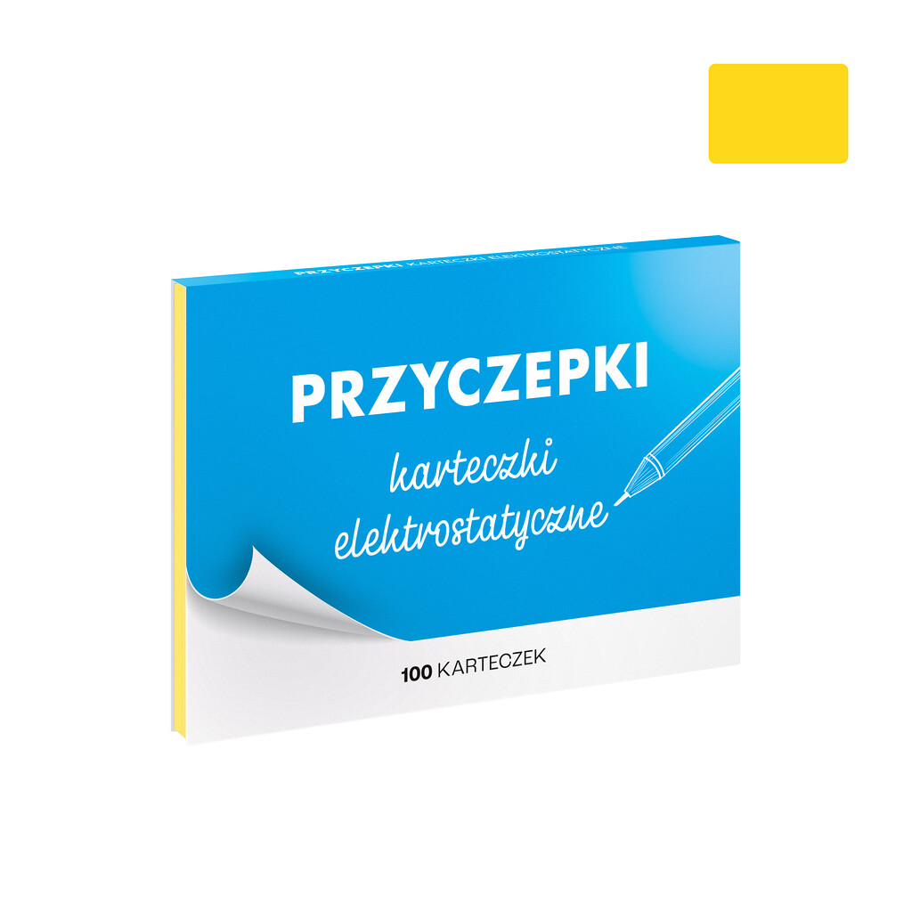 Przyczepki - 100 sztuk karteczek elektrostatycznych w dużym formacie