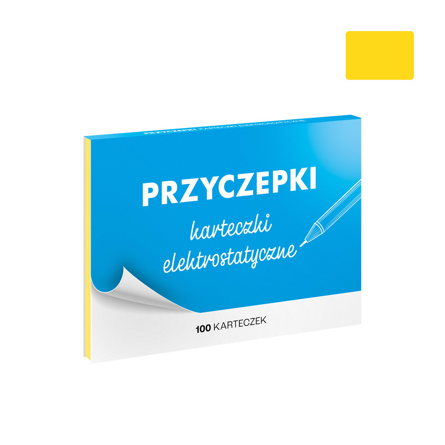 PRZYCZEPKI - karteczki elektrostatyczne (duży format, żółte)