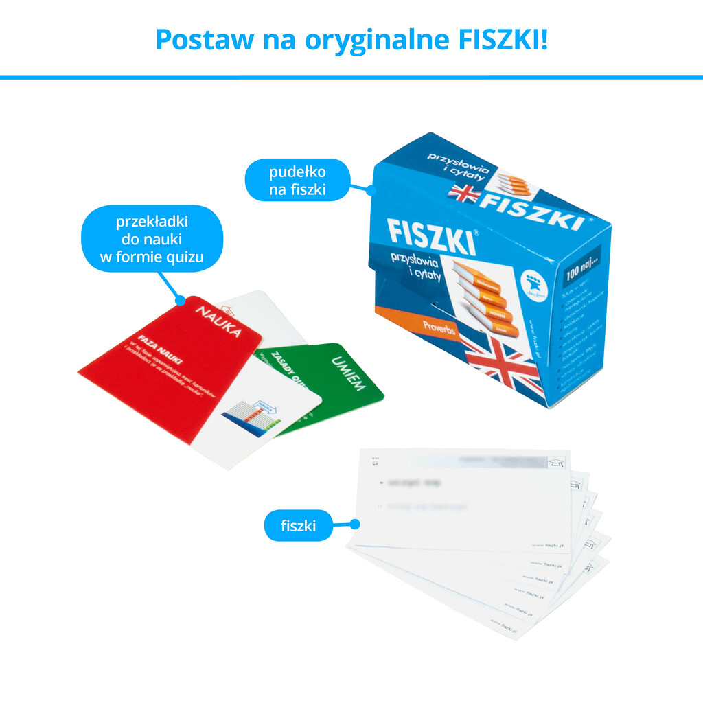 Fiszki - zestaw do szybkiej nauki języka angielskiego na poziomie średnio zaawansowanym