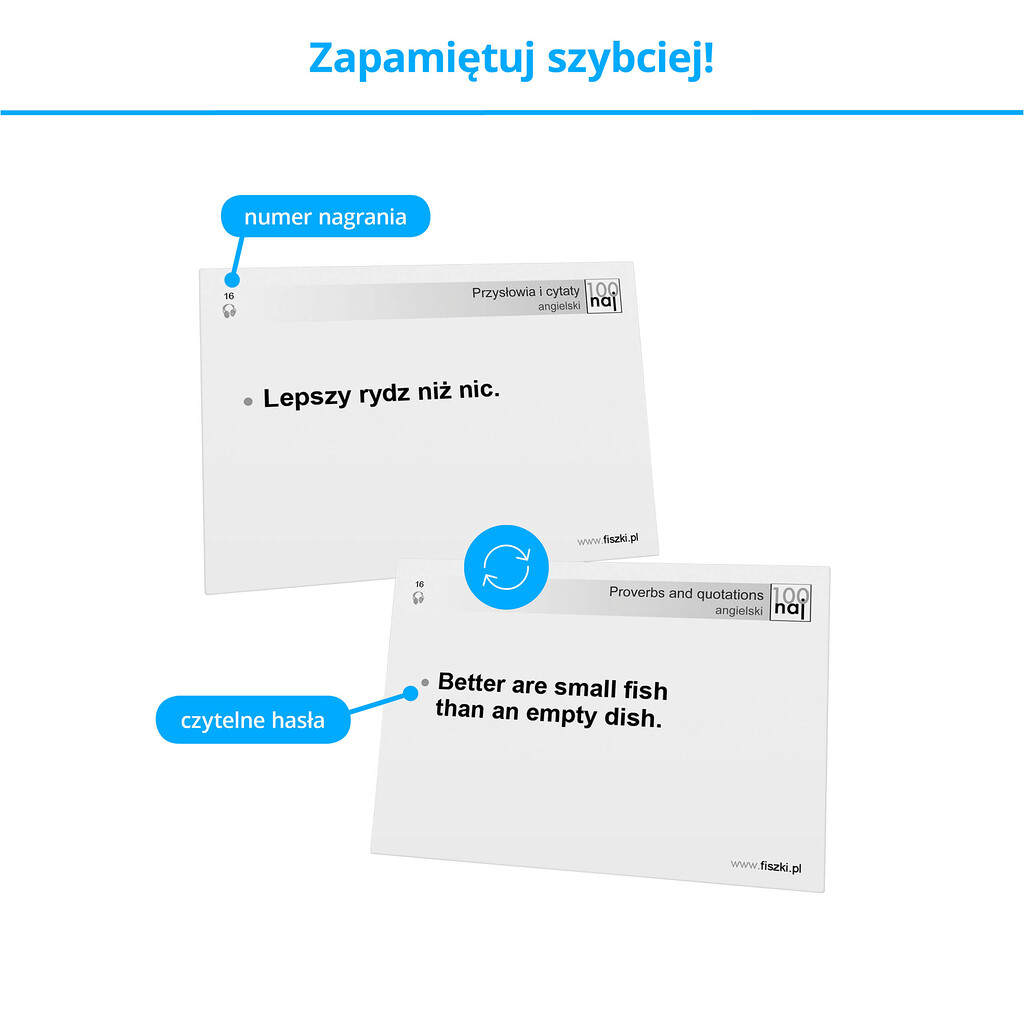 Fiszki - kartoniki do skutecznej nauki języka angielskiego na poziomie średnio zaawansowanym