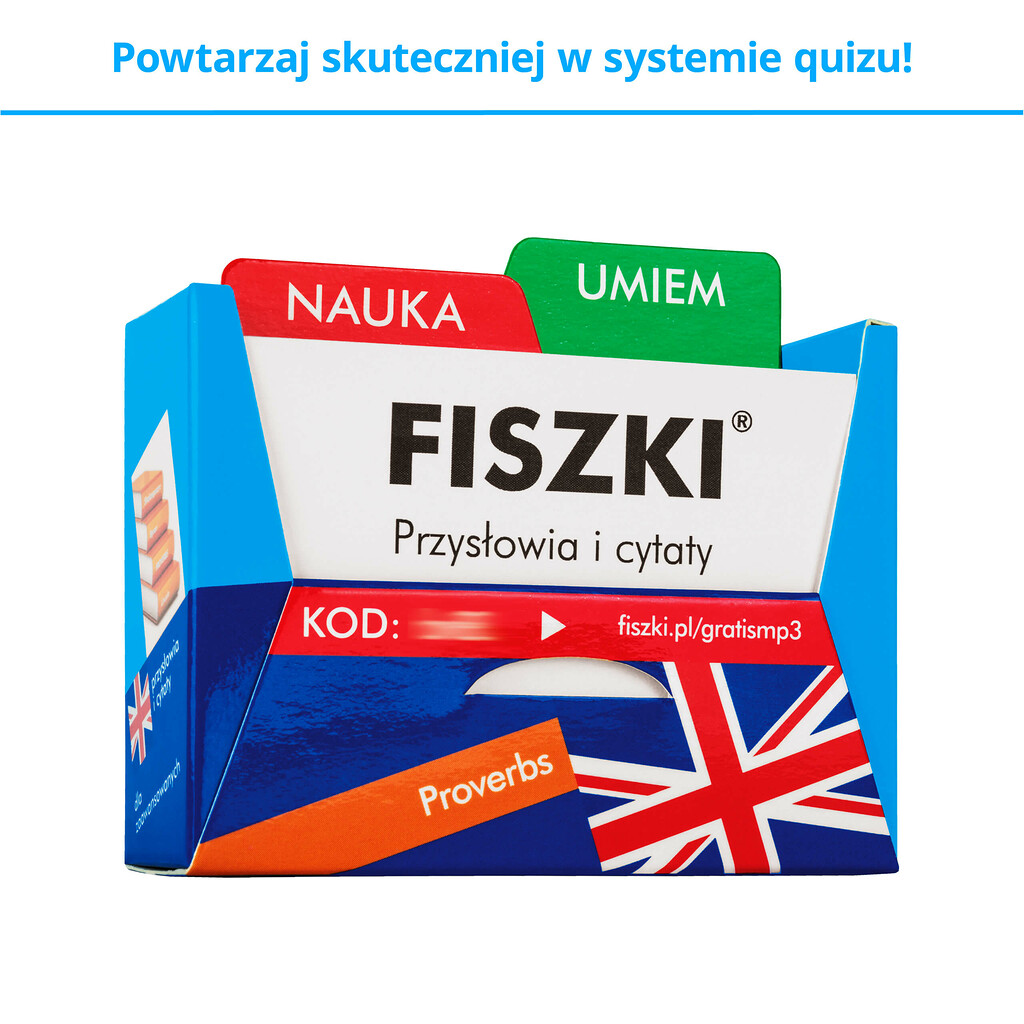 Przekładki umożliwiające skuteczną naukę języka angielskiego z fiszek