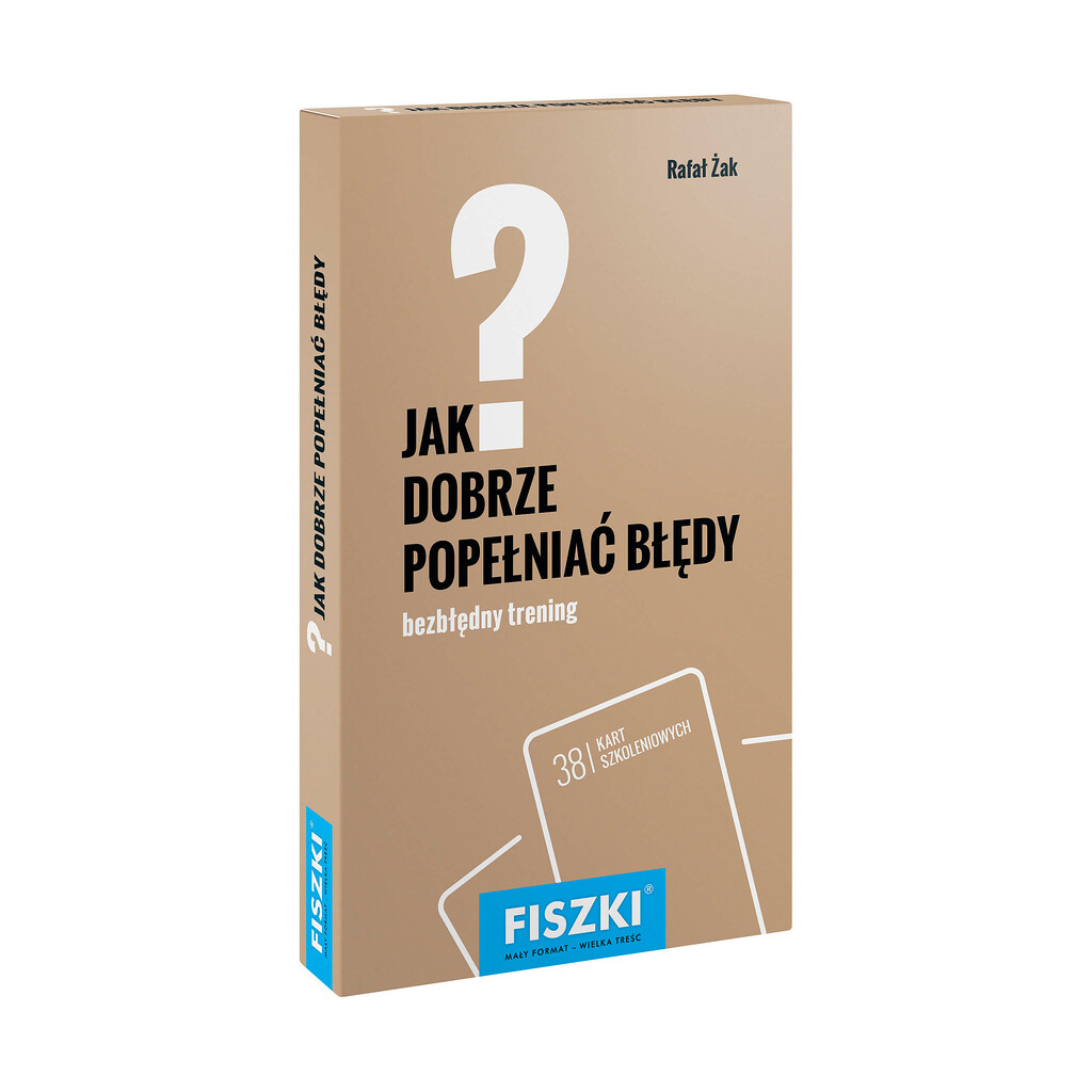 Rafał Żak - Jak dobrze popełniać błędy? - praktyczne fiszki szkoleniowe