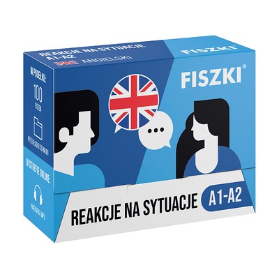 Fiszki - język angielski - reakcje na sytuacje A1-A2 - skuteczna i szybka metoda nauki języka angielskiego