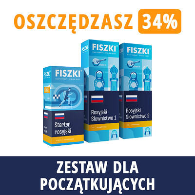 Zestaw fiszek - ROSYJSKI DLA POCZĄTKUJĄCYCH - oszczędzasz 108 zł!