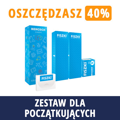 Zestaw fiszek - ROSYJSKI DLA POCZĄTKUJĄCYCH (wersja EKO) - oszczędzasz 125 zł!