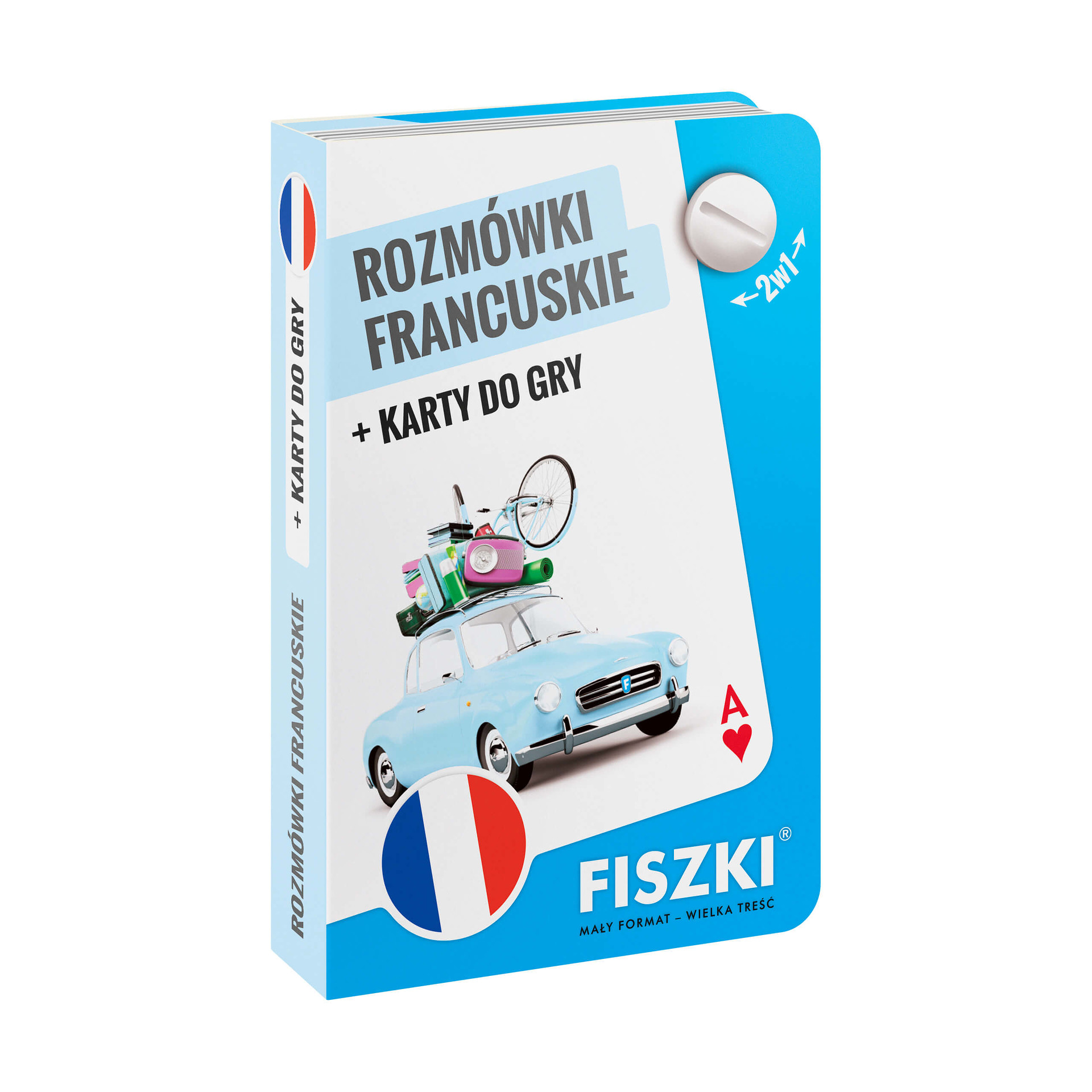 ROZMÓWKI i karty do gry 2w1 - język francuski