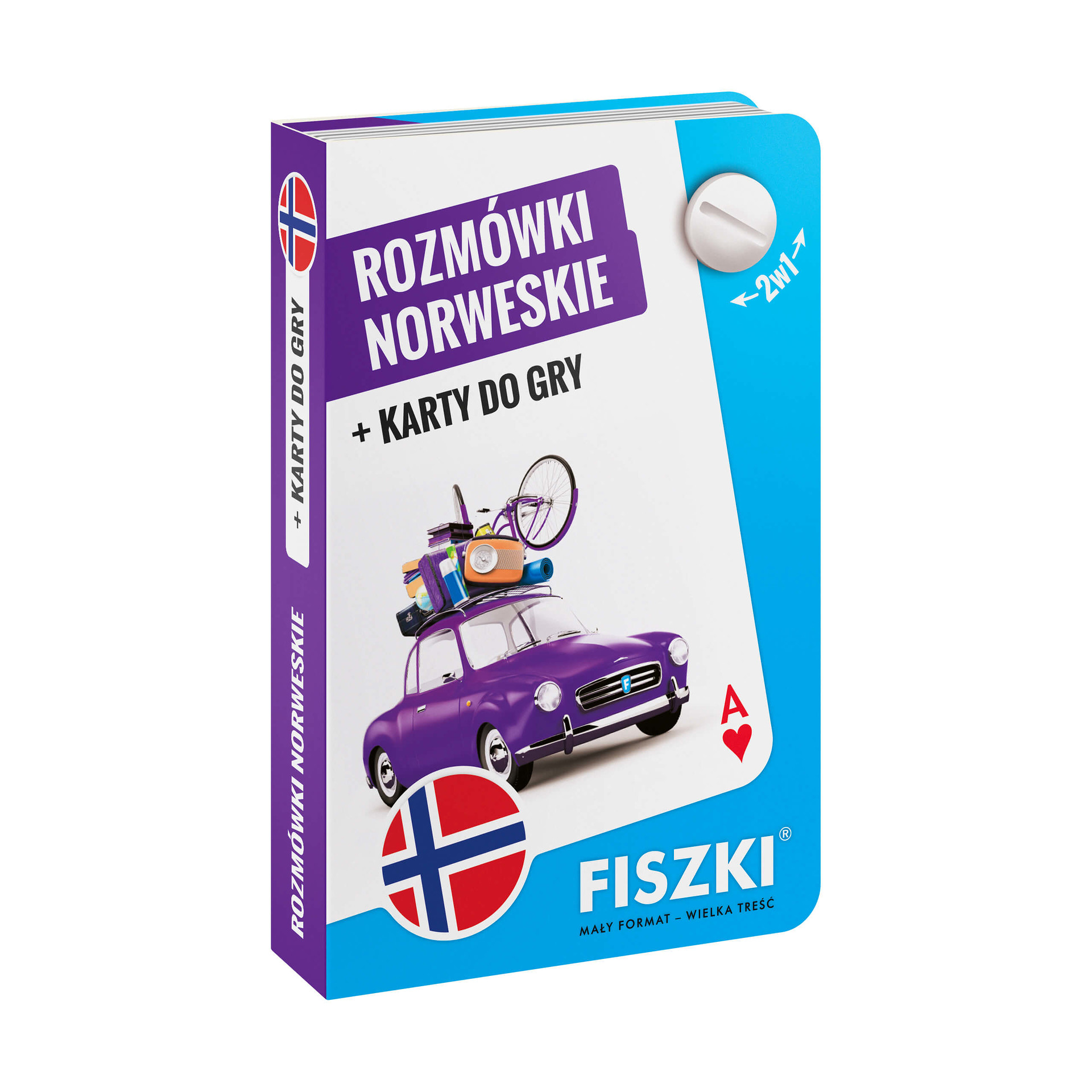 ROZMÓWKI i karty do gry 2w1 - język norweski