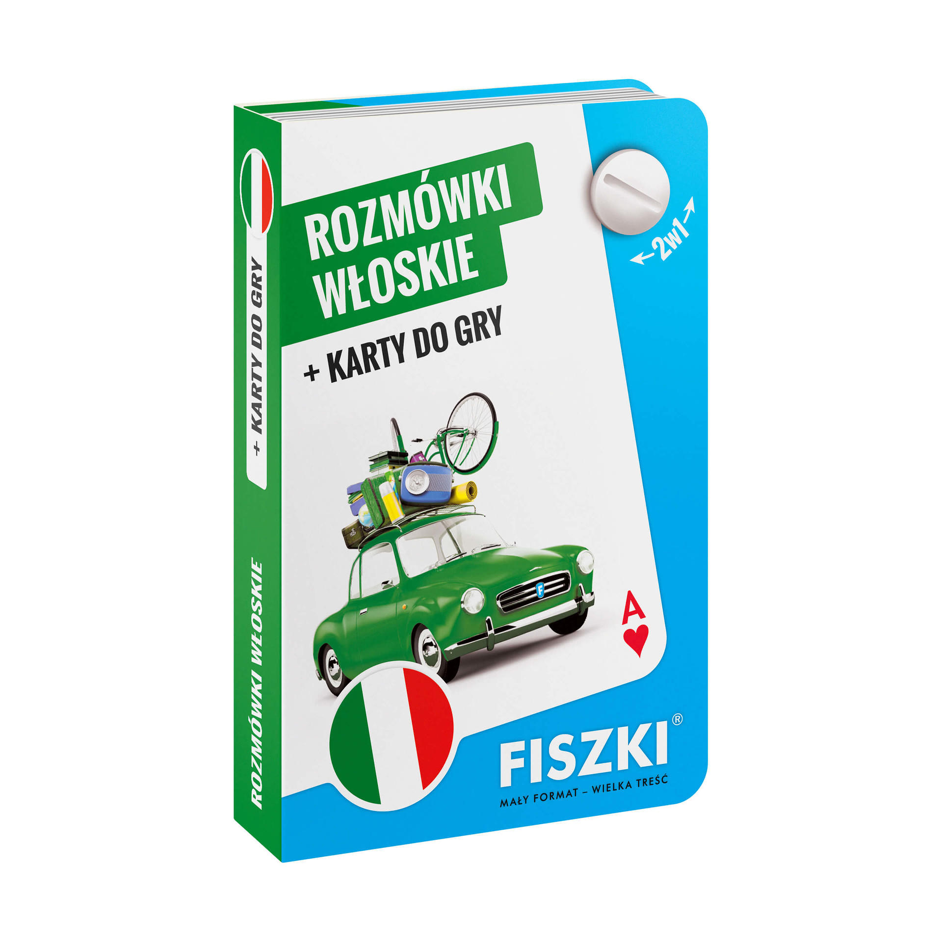 ROZMÓWKI i karty do gry 2w1 - język włoski