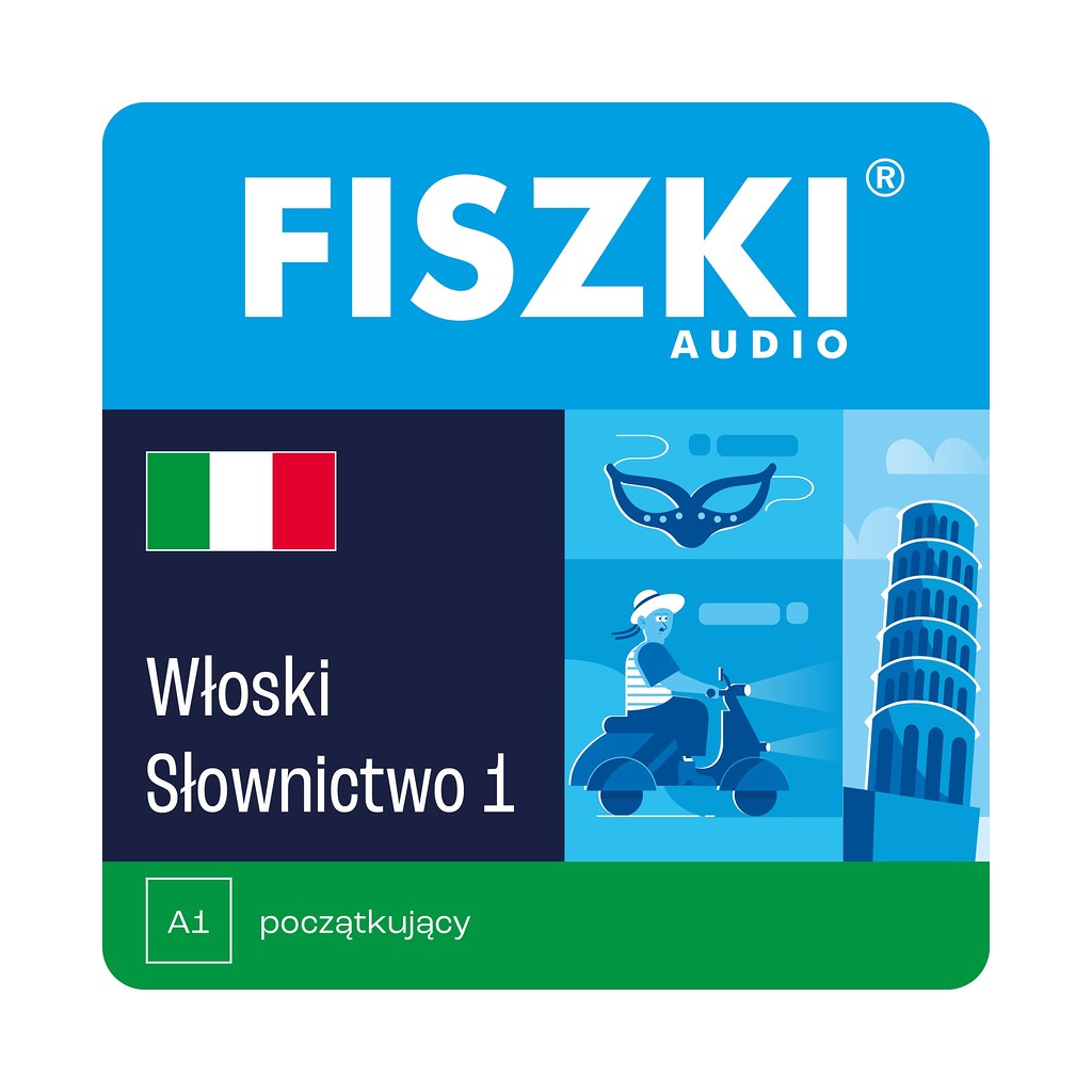 Fiszki audio - język włoski - słownictwo 1 - nagrania mp3 do szybkiej nauki języka włoskiego