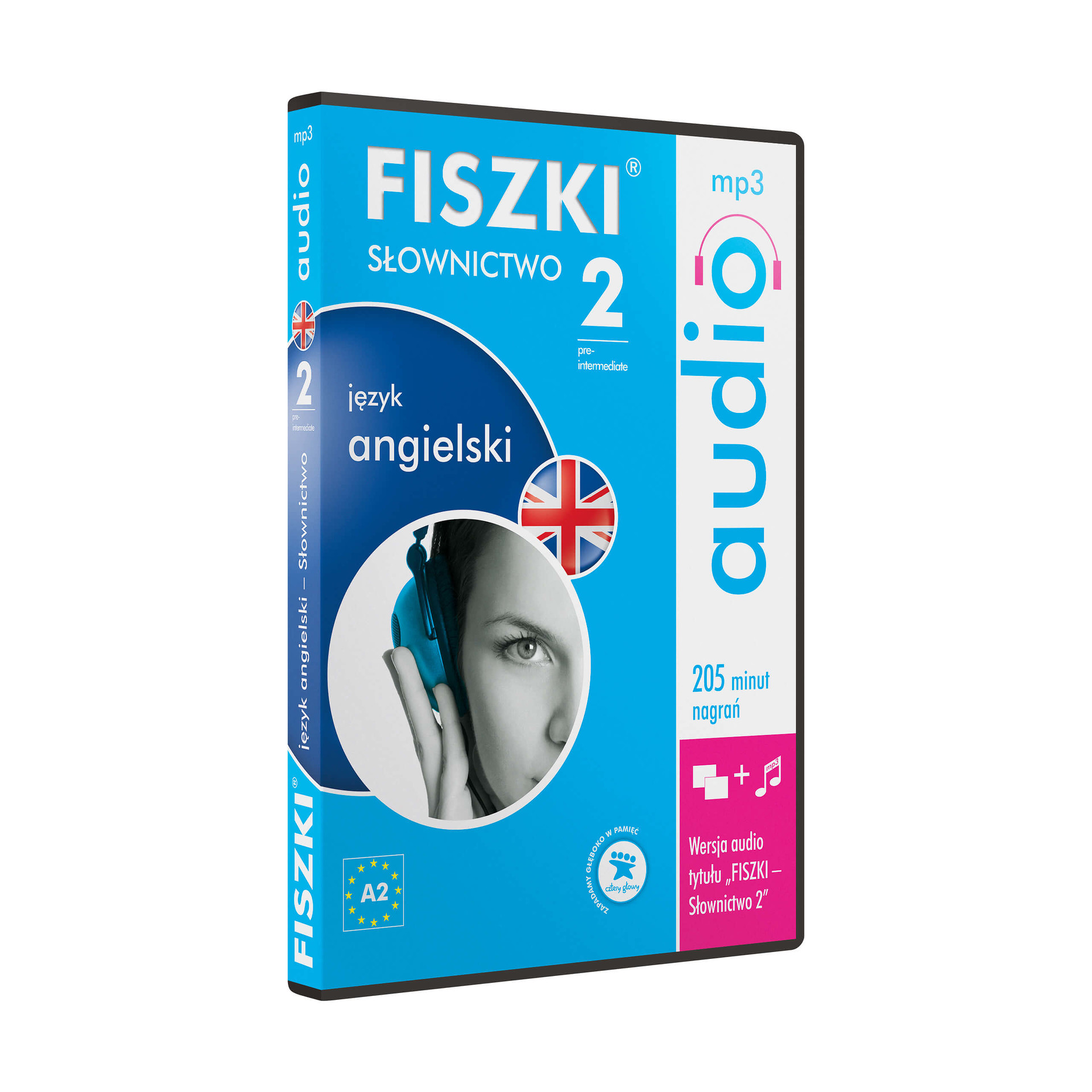 Fiszki Angielski - Audio CD - Słownictwo 2 - Skuteczna i Szybka Metoda Nauki Języka Angielskiego