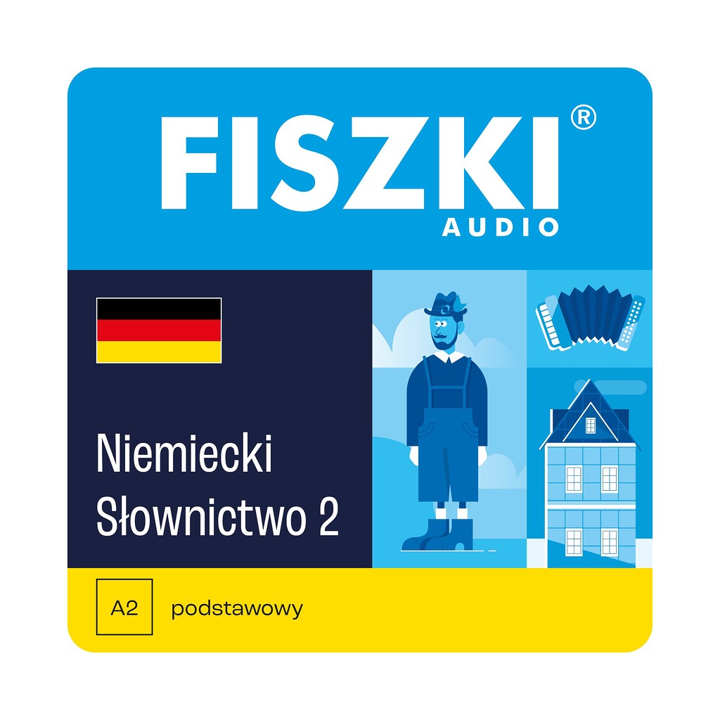 Fiszki audio - język niemiecki - słownictwo 2 - nagrania mp3 do szybkiej nauki języka niemieckiego