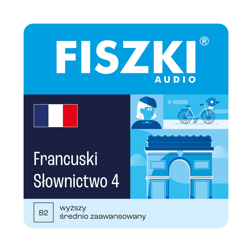 Fiszki audio - język francuski - słownictwo 4 - nagrania mp3 do szybkiej nauki języka francuskiego
