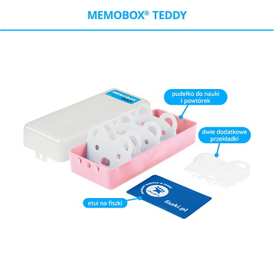 Memobox Teddy - pudłeko do efektywnej nauki języków obcych z fiszek