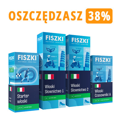 Zestaw fiszek - WŁOSKI DLA POCZĄTKUJĄCYCH - oszczędzasz 147 zł!