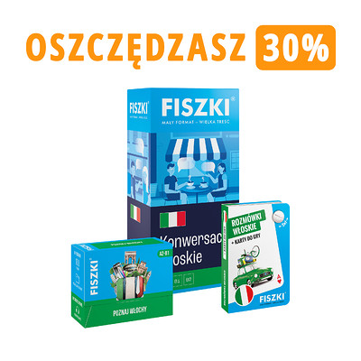 Zestaw fiszek - WŁOSKI DLA PODRÓŻNIKÓW - oszczędzasz 38 zł!