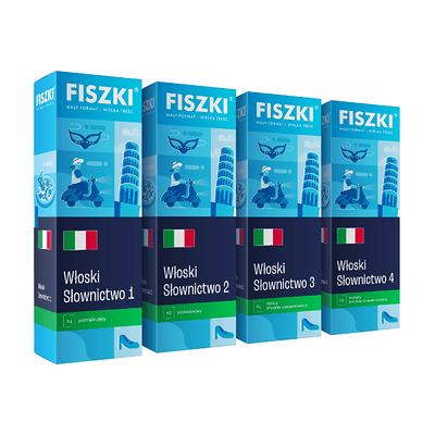 Zestaw fiszek - Włoski XL - skuteczna i szybka metoda nauki języka włoskiego