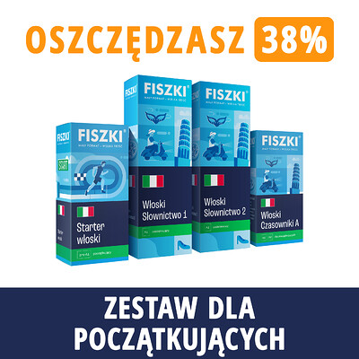 Zestaw fiszek - WŁOSKI DLA POCZĄTKUJĄCYCH - oszczędzasz 147 zł!