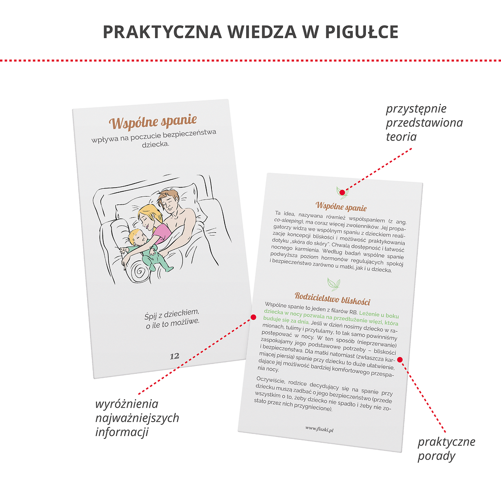 Seria Mądry Rodzic - karty prezentujące praktyczne porady dla przyszłych i obecnych rodziców