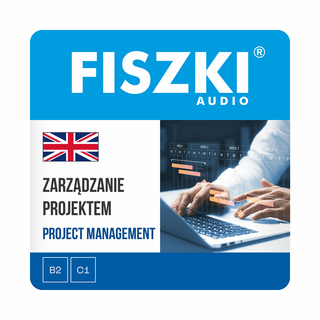 Fiszki audio - język angielski - zarządzanie projektem - nagrania mp3 do szybkiej nauki języka angielskiego